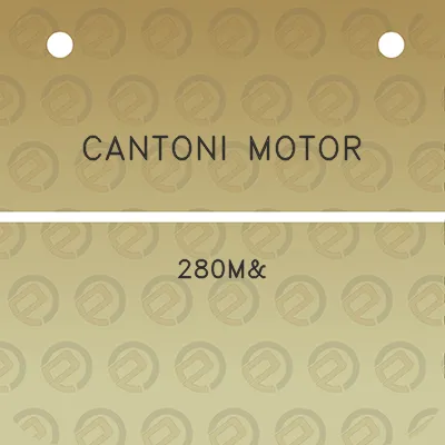 cantoni-motor-280m