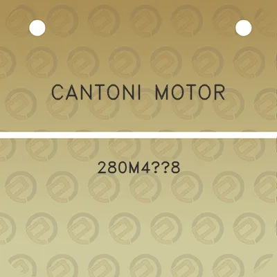 cantoni-motor-280m48