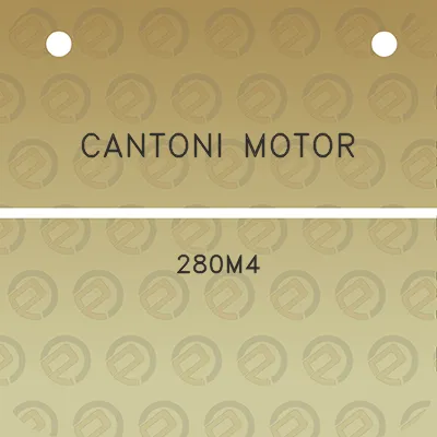 cantoni-motor-280m4