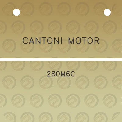 cantoni-motor-280m6c