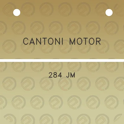 cantoni-motor-284-jm