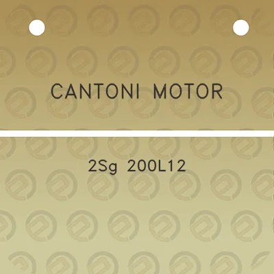 cantoni-motor-2sg-200l12