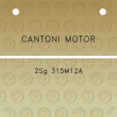 cantoni-motor-2sg-315m12a