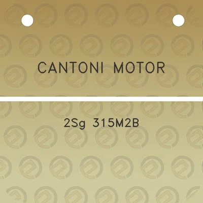 cantoni-motor-2sg-315m2b