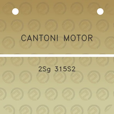 cantoni-motor-2sg-315s2