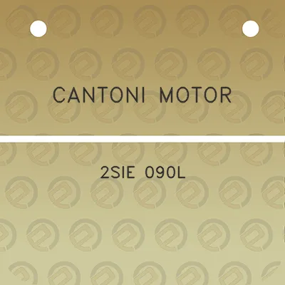 cantoni-motor-2sie-090l