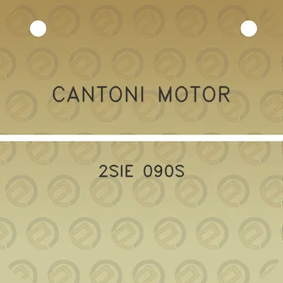 cantoni-motor-2sie-090s