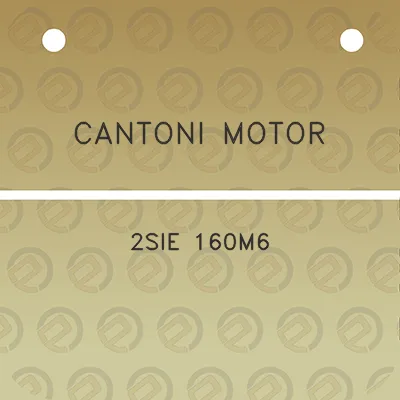 cantoni-motor-2sie-160m6