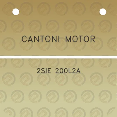 cantoni-motor-2sie-200l2a