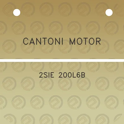 cantoni-motor-2sie-200l6b