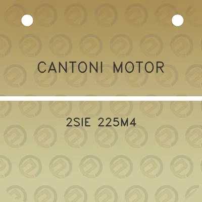 cantoni-motor-2sie-225m4