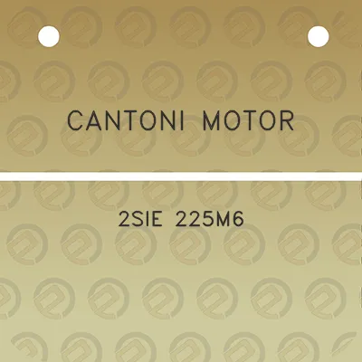 cantoni-motor-2sie-225m6