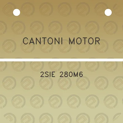 cantoni-motor-2sie-280m6