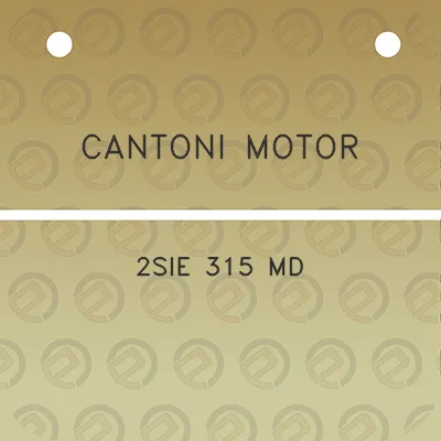 cantoni-motor-2sie-315-md