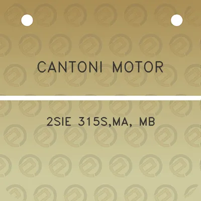 cantoni-motor-2sie-315sma-mb