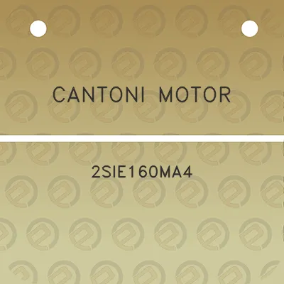 cantoni-motor-2sie160ma4