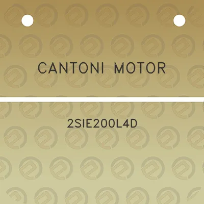 cantoni-motor-2sie200l4d