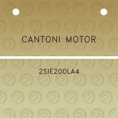 cantoni-motor-2sie200la4