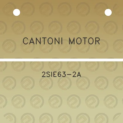 cantoni-motor-2sie63-2a