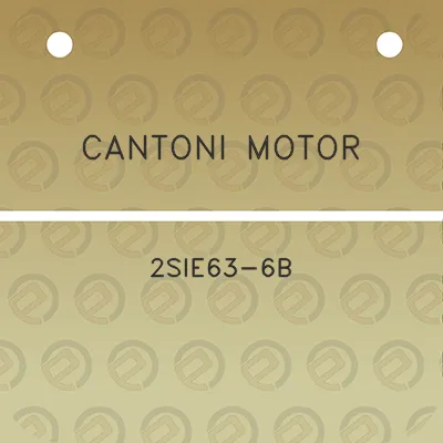 cantoni-motor-2sie63-6b