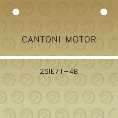 cantoni-motor-2sie71-4b