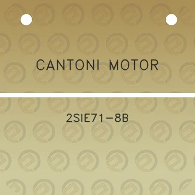 cantoni-motor-2sie71-8b