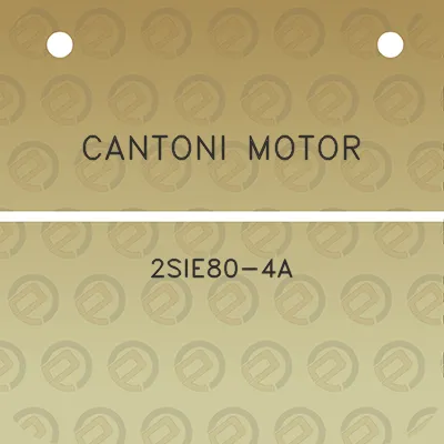 cantoni-motor-2sie80-4a