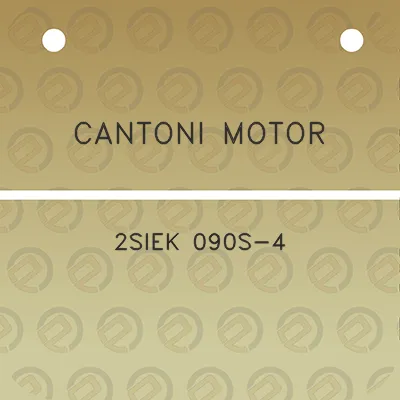 cantoni-motor-2siek-090s-4