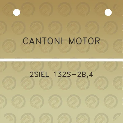 cantoni-motor-2siel-132s-2b4