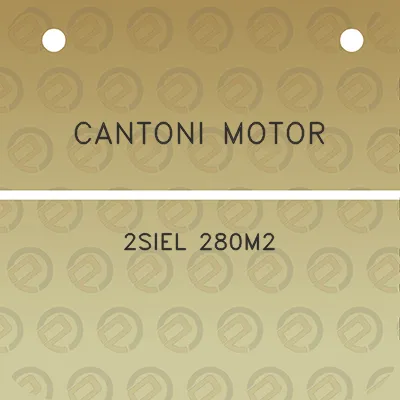 cantoni-motor-2siel-280m2