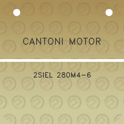 cantoni-motor-2siel-280m4-6