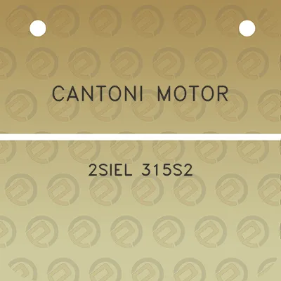 cantoni-motor-2siel-315s2