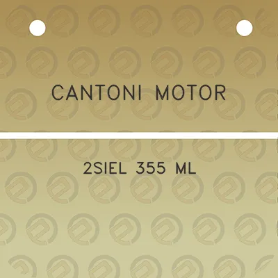 cantoni-motor-2siel-355-ml