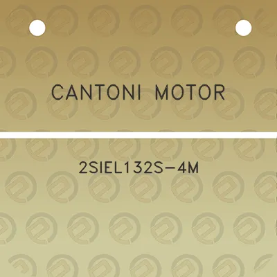 cantoni-motor-2siel132s-4m