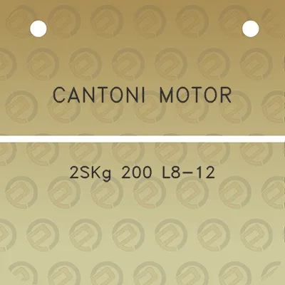 cantoni-motor-2skg-200-l8-12