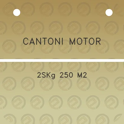 cantoni-motor-2skg-250-m2