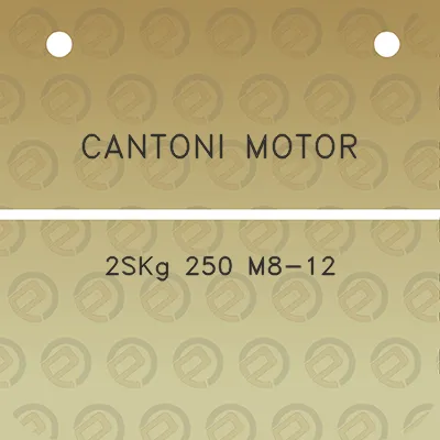 cantoni-motor-2skg-250-m8-12