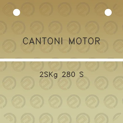 cantoni-motor-2skg-280-s