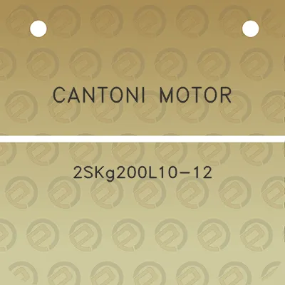 cantoni-motor-2skg200l10-12