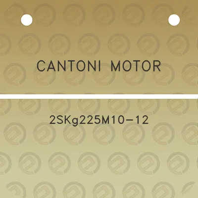 cantoni-motor-2skg225m10-12