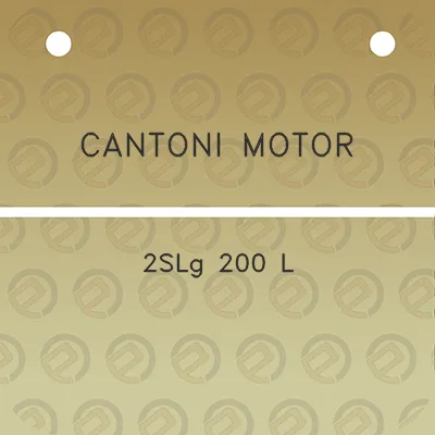 cantoni-motor-2slg-200-l