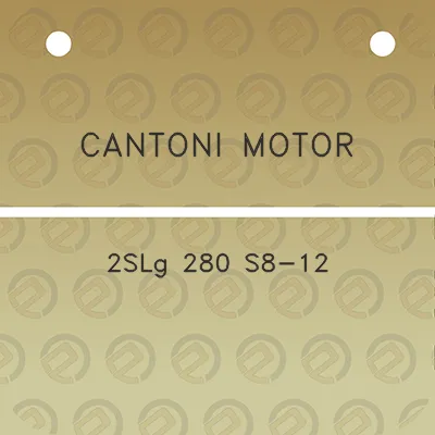 cantoni-motor-2slg-280-s8-12