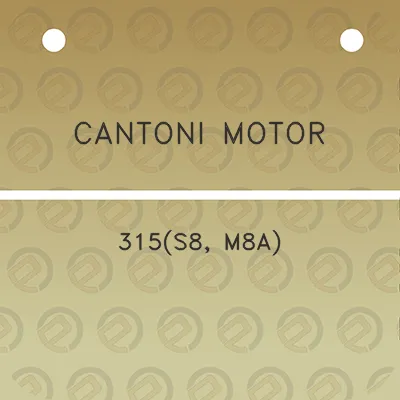 cantoni-motor-315s8-m8a