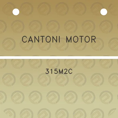 cantoni-motor-315m2c