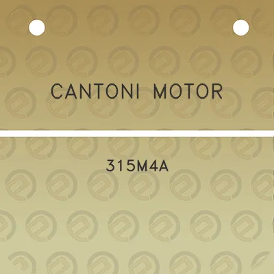 cantoni-motor-315m4a