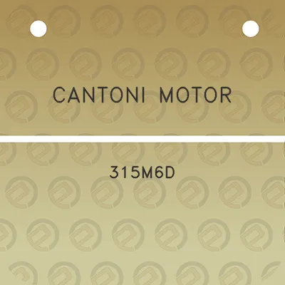 cantoni-motor-315m6d