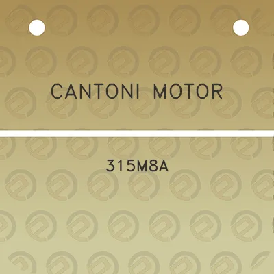 cantoni-motor-315m8a