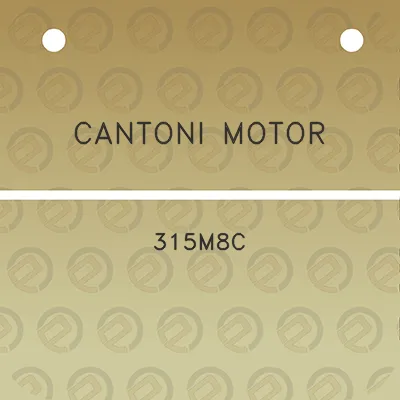 cantoni-motor-315m8c