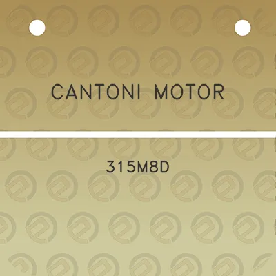 cantoni-motor-315m8d