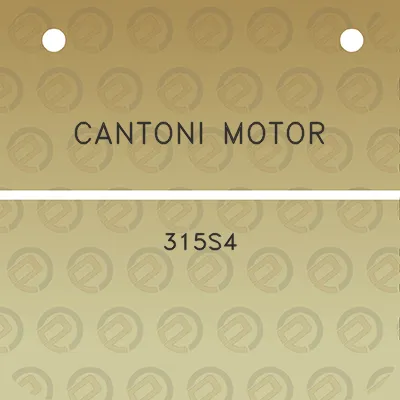 cantoni-motor-315s4